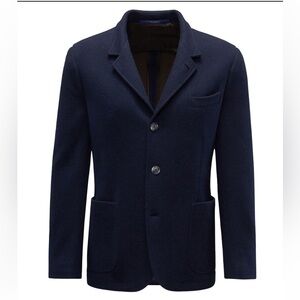 Fedeli‎ Navy Blue Cashmere Double Face Jacket size 52